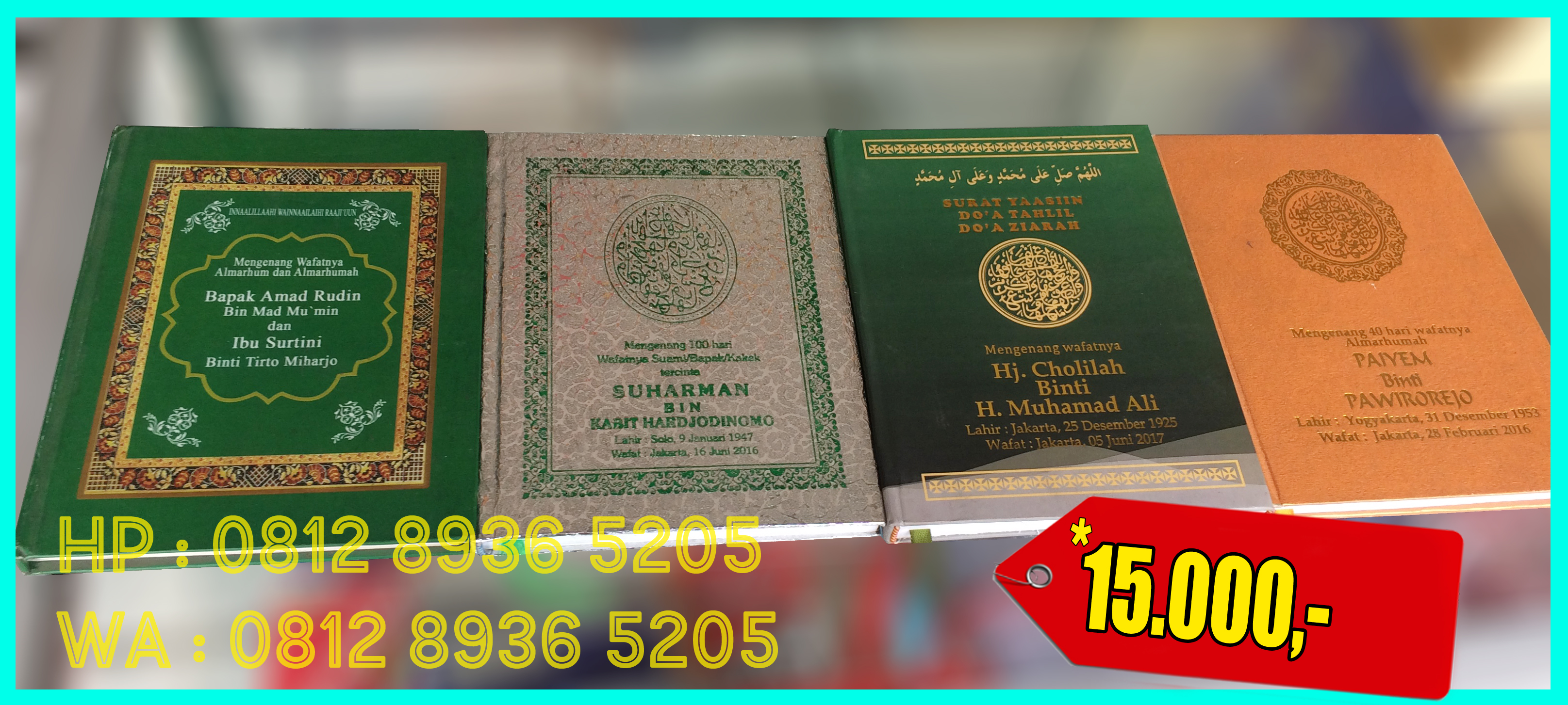 Yasin Hard Cover | Rp 15.000,-