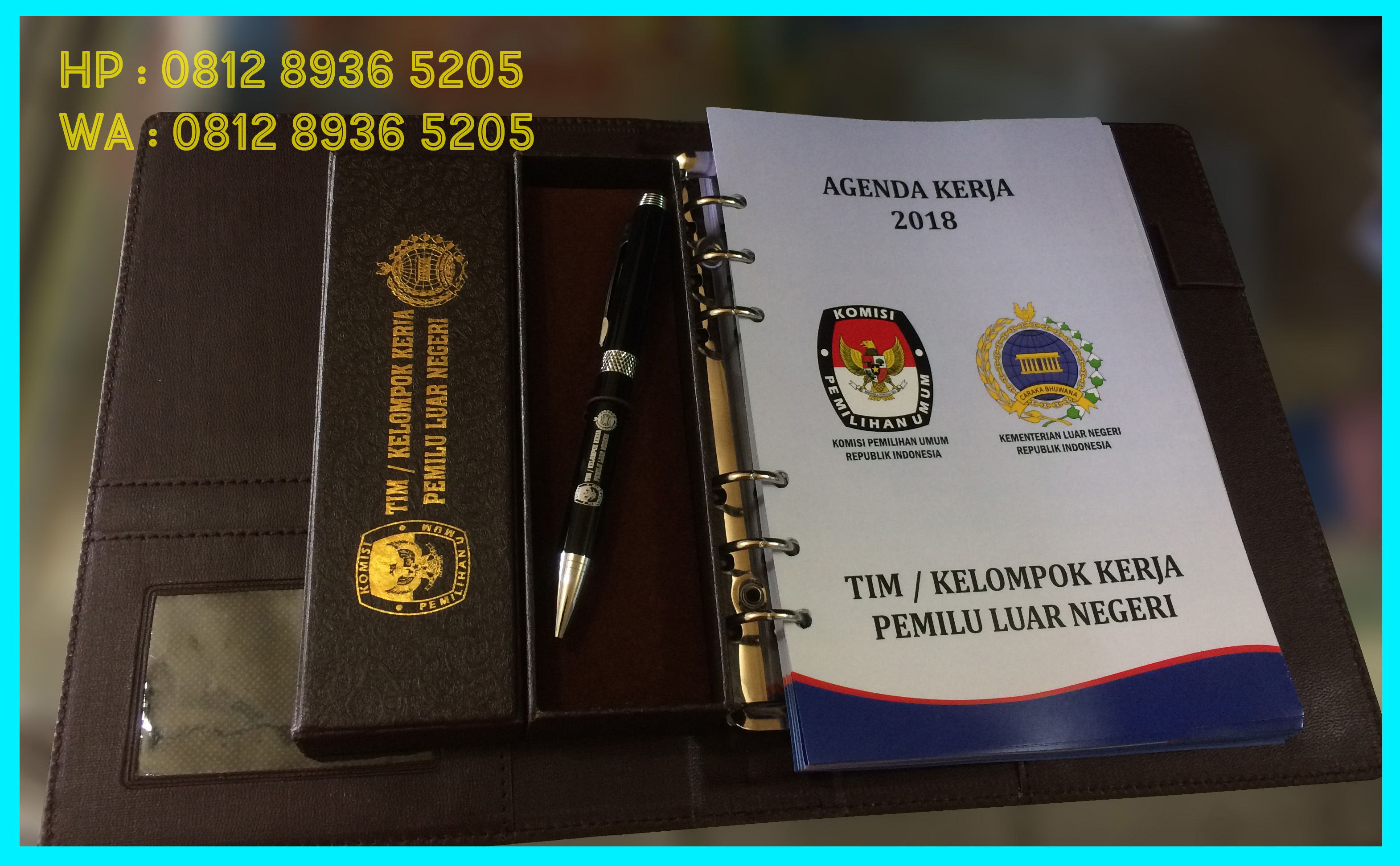 Cetak Buku Agenda Kerja | Cover Kulit