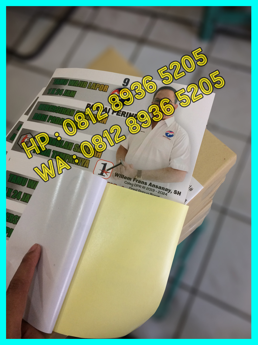 Cetak Stiker Caleg 2019 | 24 JAM