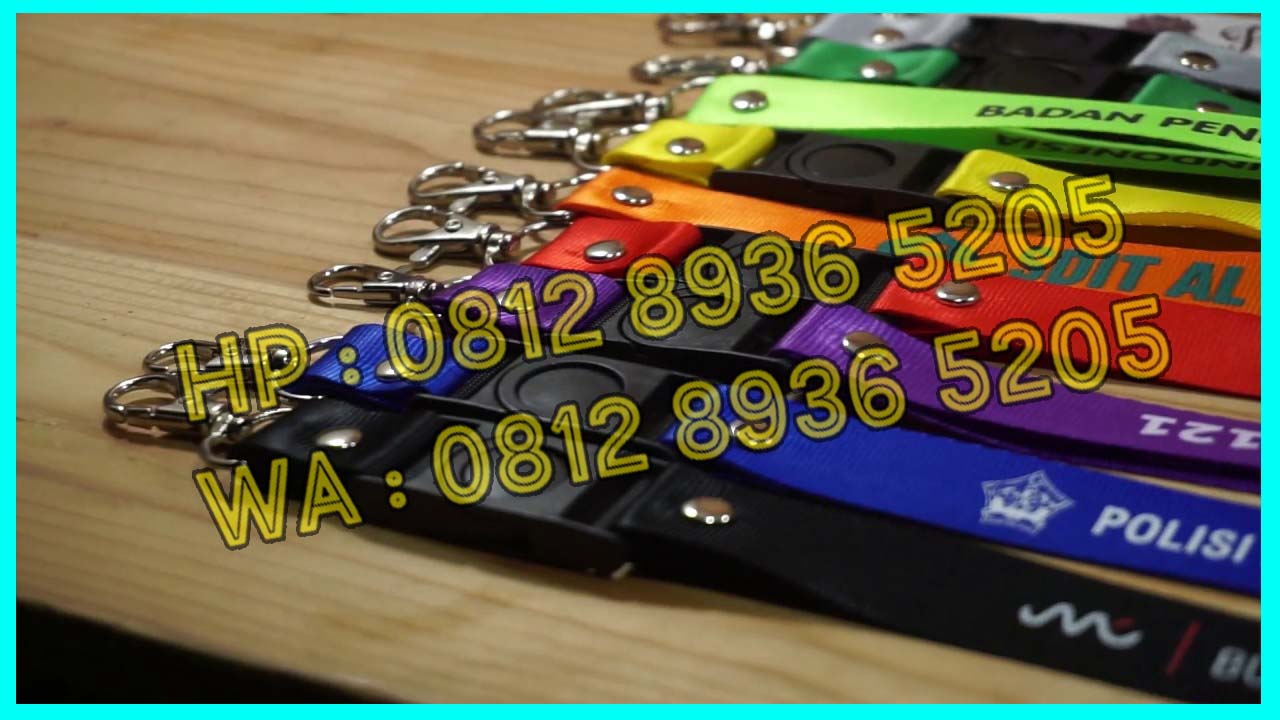 Cetak Tali Id Card 24 Jam | Sablon Atau Polos