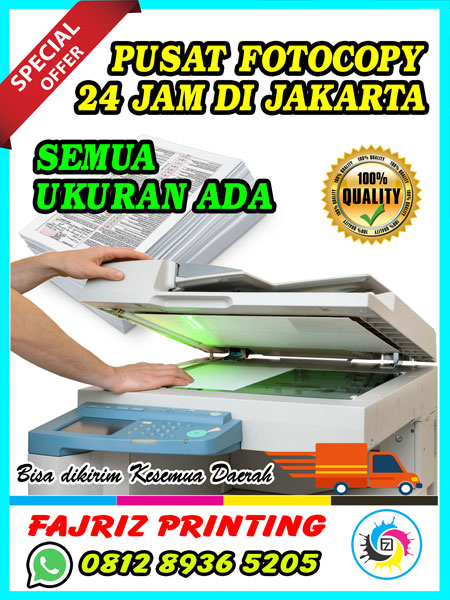 Tempat Fotocopy Buka 24 Jam Jakarta  Fotokopi Semua Ukuran