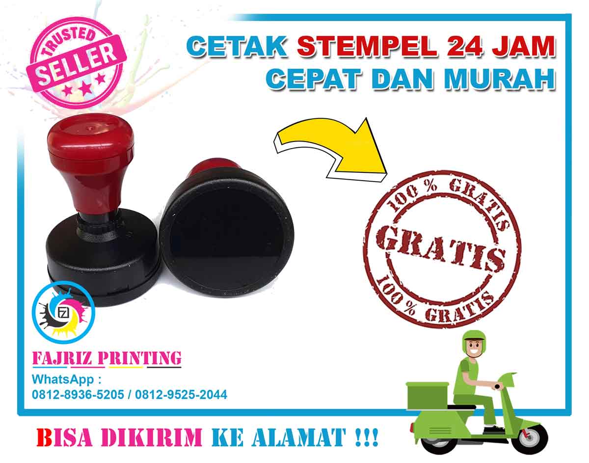 Cetak Stempel Jakarta Pusat Berwarna Buka 24 Jam