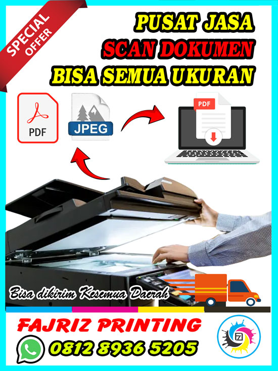 Pusat Jasa Scan Dokumen dan Scan Buku di Jakarta Bisa SEMUA UKURAN